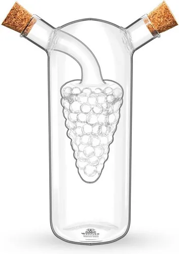 Wilmax England 2in1 Ölkanne Set - Sonstige Küchenhelfer: 2-teiliges Set mit 250 ml und 50 ml Flasche, ideal für präzises Dosieren von Öl und Essig beim Kochen und Servieren.