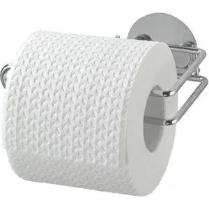 Wenko Toilettenpapierhalter Turbo-Loc, verchromt, zum Kleben, für 1 Rolle, aus Metall