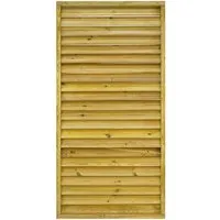 GartenLand Jalousie Rahmenzaun LINZ 90x180 cm - Fichte KDI Grün - Moderner Jalousien-Rahmenzaun Linz 90x180 cm aus kesseldruckimprägniertem Fichtenholz. Ideal für flexible Abschlüsse und natürlichen Sichtschutz mit optimaler Luftzirkulation. Perfekte Lösung für Ihre Hauseinzäunung.