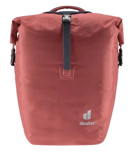 Deuter Weybridge Gepäckträgertasche redwood 20 + 5 L - Fahrradtaschen mit erweiterbarem Volumen von 20 auf 25 Litern, ideal für längere Touren und Abenteuer.