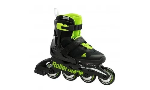 ROLLERBLADE Kinder Inline Skates MICROBLADE - Verstellbare Inline Skates für Kinder, ideal für Anfänger. Einfaches Push-Button System für 4 Größen, hoher Komfort und Sicherheit für schnelle Fortschritte beim Skaten.
