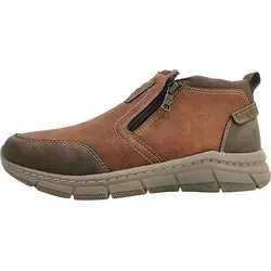 Bugatti Soa Slipper 345AFA3150506360 in Braun - Bequemer Slipper mit rutschhemmender Sohle und seitlichem Reißverschluss für einfaches Anziehen. Ideal für den Alltag, mit gepolstertem Schaftrand und flachem Absatz.