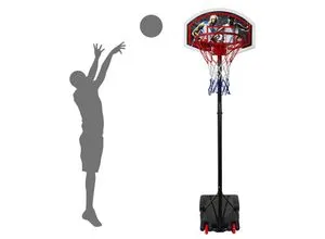 BEST SPORTING Basketballkorb Outdoor – Verstellbar & mobil für Kinder und Einsteiger - Spielzeuge – Flexibel höhenverstellbar von 165–205 cm, ideal für Kinder und Einsteiger. Stabiler Standfuß und transportabel für unbeschwerten Spielspaß.
