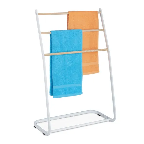 Handtuchhalter stehend Handtuchständer Badetuchleiter Badetuchständer 3 Sprossen