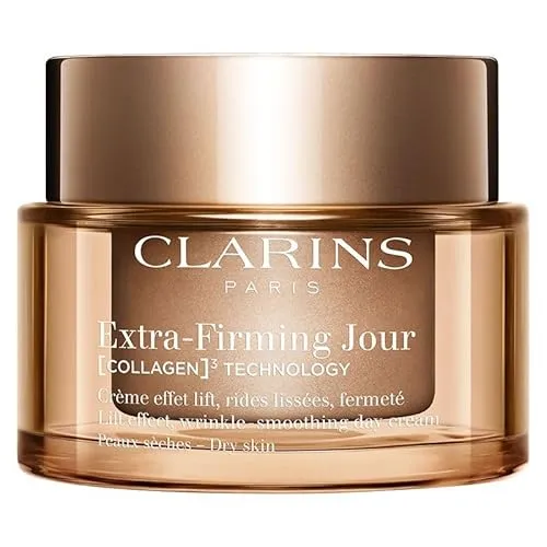 CLARINS Extra-Firming Jour Crème Peaux Sèches Refill 50 ml - Sonstige Gesichtspflegeartikel, straffende Tagescreme mit [COLLAGEN]3 TECHNOLOGY für sichtbar festere Haut und verbesserten Hautton.
