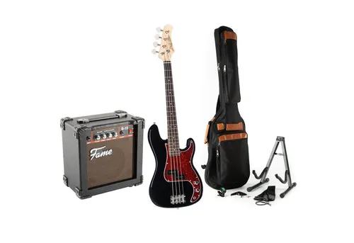 J & D PB MINI Black Shortscale E-Bass Set