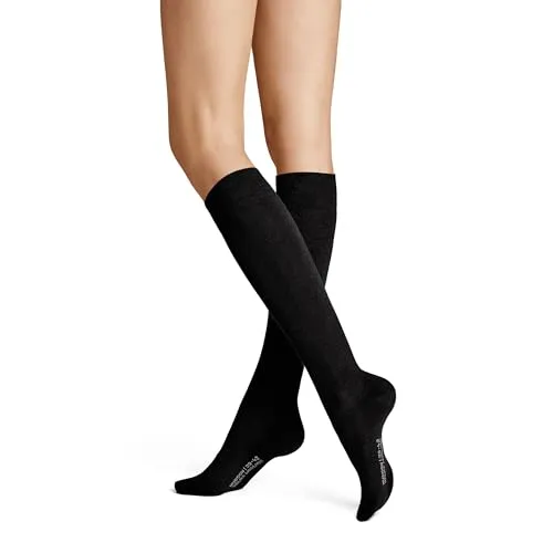 Hudson Damen Kniestrümpfe Relax Woolmix Clima druckfreier Bund