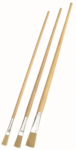 Strichzieher Malpinsel Farbpinsel BASIC Holzstiel helle Chinaborste 3er-Set