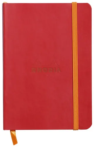 RHODIA Notizbuch RHODIARAMA DIN A6 liniert mohnrot 72 Blatt