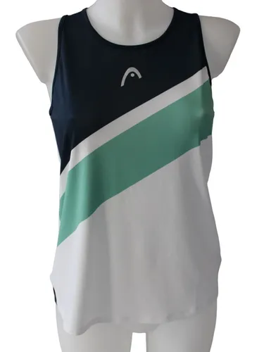 DAMEN HEAD TANK TANKTOP SPORTTOP TOP PERF 814342 WEISS BLAU GRÜN Gr. S NEU
