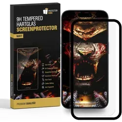 1x 9H Panzerglas für iPhone 16e matt Anti-Reflex entspiegelt mit Montagehilfe echtes Tempered Glass Panzerfolie Displayschutz Schutzglas Schutzfolie Screen-Protector