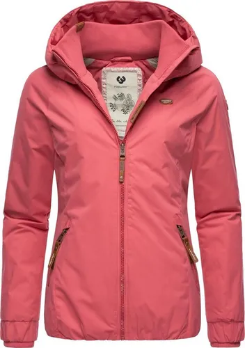Ragwear Damen Winterjacke Dizzie - Warmer Kurzmantel mit Kapuze - Funktionsjacken, 100% vegan, wasserdicht und winddicht, perfekt für kalte Tage mit taillierter Passform und praktischen Rippstrickbündchen.