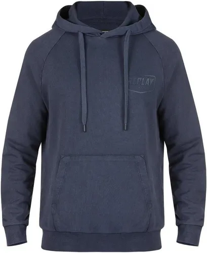 Replay Classic Hoodie, blau, Größe M für Männer - Bequemer Hoodie mit doppellagiger Kapuze und kleinem Replay Logo-Print. Ideal für lässige Outfits und den täglichen Gebrauch. Kängurutasche für zusätzlichen Komfort.