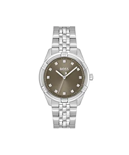 Damenuhr Hugo Boss 1502699 (Ø 36 mm) - Elegante Damenuhr aus Edelstahl mit einem Durchmesser von 36 mm, ideal für stilbewusste Frauen. Inklusive Markenetui und schickem Schmetterlingsverschluss.