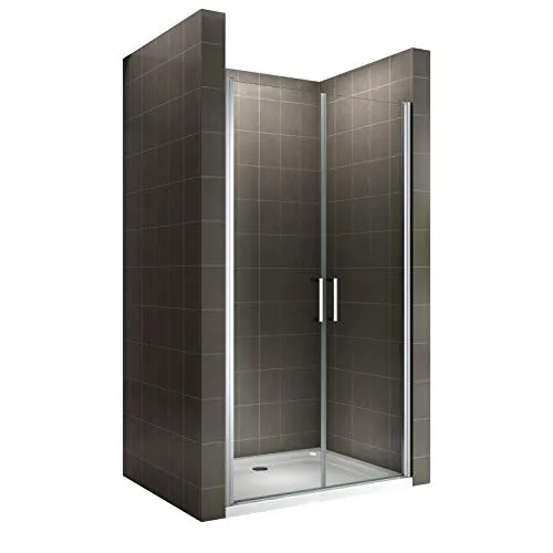 i-flair Duschtür 77x185 cm - Flexibel und modern - Duschtüren aus 6 mm ESG-Sicherheitsglas mit Nanobeschichtung für einfache Reinigung. Flexibler Justierbereich von 77-80 cm und wasserdichter Magnetverschluss für eine stilvolle und sichere Duschabtrennung.