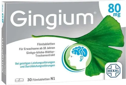 GINGIUM 80 mg Filmtabletten 30 St
