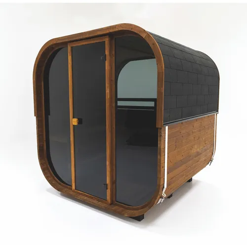 Hekla Cube 160 Außensauna – Würfelsauna aus Thermo-Fichte - Genießen Sie entspannende Momente in dieser kompakten Außensauna aus hochwertiger Thermo-Fichte, ideal für Garten und Terrasse.