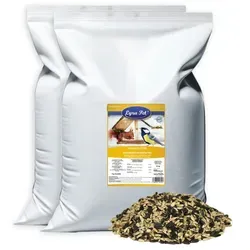 Lyra Pet Sonnenblumenkerne Mix 10 kg für Wildvögel - Energierreiche Mischung aus ungeschälten und geschälten Sonnenblumenkernen für Wildvögel. Ideal für die ganzjährige Fütterung in Garten und Balkon. Genießen Sie die Beobachtung bunter Vögel und unterstützen Sie deren Nahrungssuche.