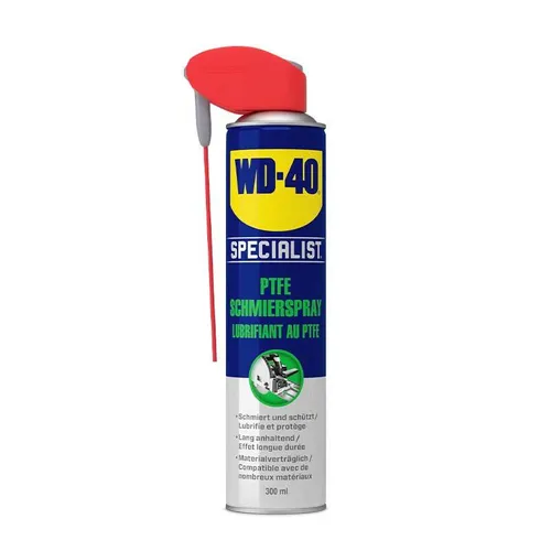 WD-40 SPECIALIST PTFE Schmierspray 300ml – Verbessert Gleit- und Trenneigenschaf