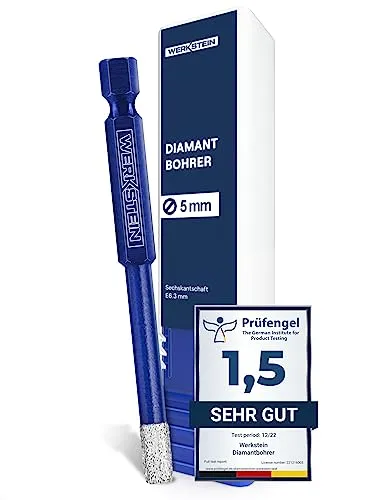 WERKSTEIN® Fliesenbohrer mit Diamantbohrkronen [5mm]