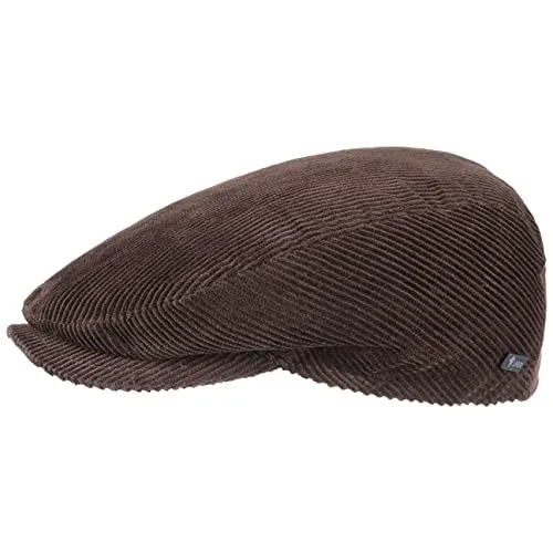 Lipodo Cord Flatcap Braun - Stilvolle Schirmmütze für Herren und Damen - Schirmmützen für Herren - Hochwertige Baumwollmütze mit breitem Corddesign, ideal für jede Jahreszeit und bietet einen sportlichen Look.