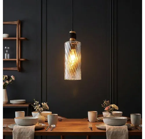 GLOBO Lighting Hängeleuchte OSBORNE – Stilvolle Pendelleuchte in Schwarz