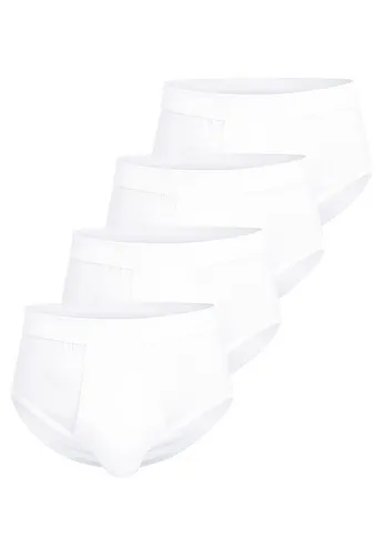 GÖTZBURG Slip GÖTZBURG Herren Slip weiß uni 4er Pack (4-St)