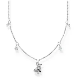 Thomas Sabo Damen Kette Fuchs mit weißen Steinen in blau von THOMAS SABO