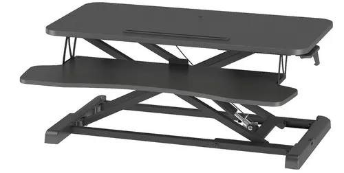 BONTEC Steh-Sitz Schreibtisch Steharbeitsplatz Stehpult Standtisch 80x40cm 15kg