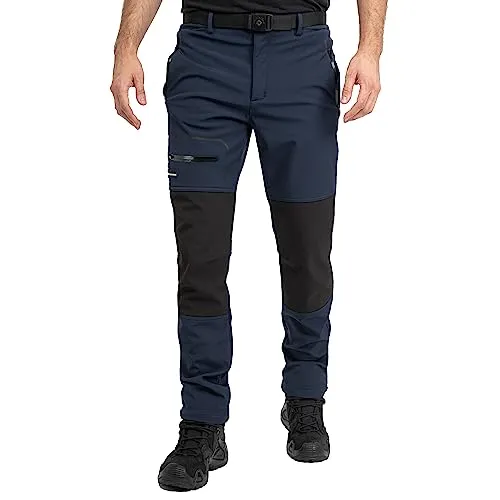 Höhenhorn Trekmaster Herren Wanderhose Dunkelblau Gr. XL - Wanderhose für Herren, wasserdicht und atmungsaktiv, ideal für kalte Temperaturen mit warmem Microfleece-Futter und verstärkten Knien für optimalen Schutz.