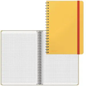 Leitz Collegeblock Cosy, 44840019, B5, Rand rundum, 100 g/m², 80 Blatt, kariert