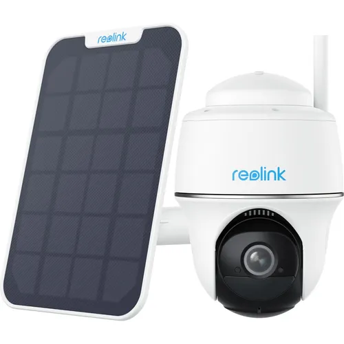 REOLINK Outdoor PT Akkukamera mit Solarpanel - Drahtlose 5MP Überwachungskamera mit 360° Schwenk- & Neigefunktion. Genießen Sie Farbnachtsicht und intelligente Erkennung ohne monatliche Gebühren. Perfekt für Standorte ohne Strom.