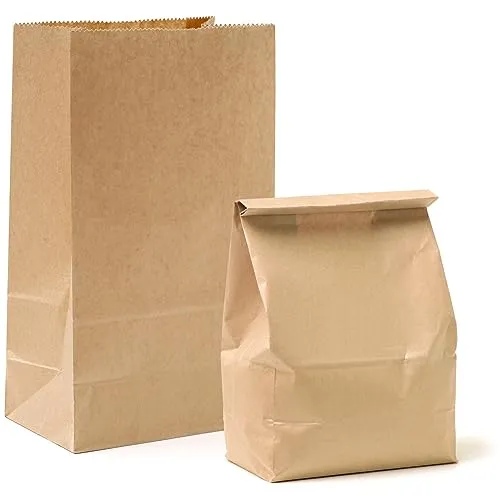 Stück Kraftpapiertüten, 30 x 20 x 12.5 cm Papiertüten Groß, Geschenktüten Papier, Kraftpapier Brottüten, Geschenkverpackung, kraftpapier Tüten für Weihnachten Geburtstagsparty Kindergeburtstag 50