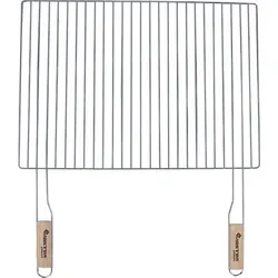 Grillrost mit Holzgriffen 54 x 38 cm