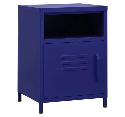 vidaXL Nachttische 2 Stk. Marineblau 35x35x51 cm von vidaXL