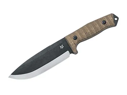 Fox Knives Unisex – Erwachsene Bushman Feststehendes Messer, Mehrfarbig, 29 cm