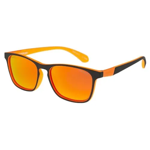 Superdry SDS 5017 Herren-Sonnenbrille - Stylische Vollrand-Sonnenbrille - Sonnenbrillen mit schwarzem Kunststoff-Gestell und braunen Gläsern, ideal für trendbewusste Männer, die Wert auf Stil und Komfort legen.