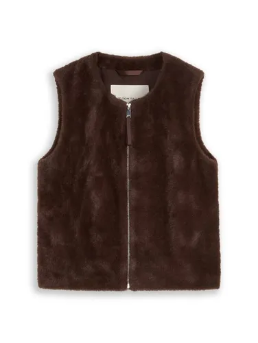 TOM TAILOR Weste & Hemd braun XL
