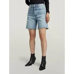 G-Star Jeansshorts in Hellblau - W30 - Stylische High Waist Jeansshorts mit 5-Pocket-Design und lässigem Used-Look, perfekt für den Sommer.