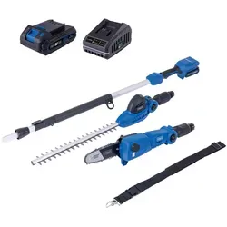 Scheppach 2in1 Akku-Multifunktionsgerät C-PHTS410-X | 20V | 11 Winkel (90°–240°) | 410mm | 4,5m/s | Hochentaster | inkl. 2x 2Ah Akku + 2,4A La...