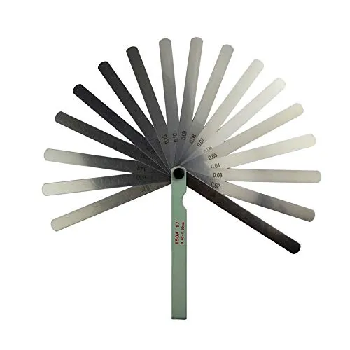 AHL 0.02-1mm Fühlerlehre Blätter 17 Blätter Fühlerlehren-Satz (150mm)