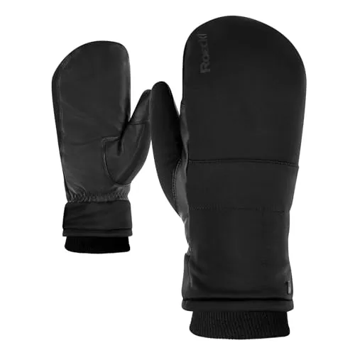 Roeckl Sports Kolon 2 Mitten Größe 7,5 Black - Fahrradbekleidung, warme und atmungsaktive Mitten für optimalen Grip und Komfort beim Radfahren
