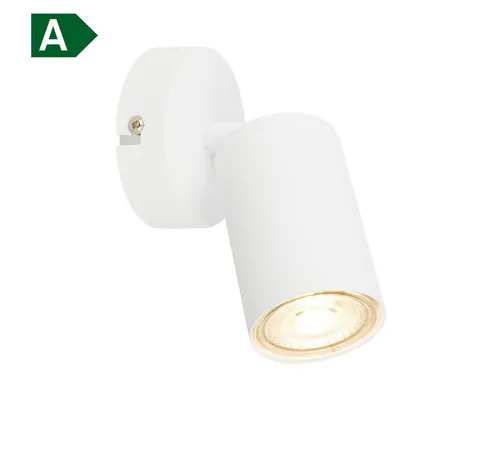B.K.Licht Wandleuchte BKL1628, LED wechselbar, 2700K - Extra-Warmweiß, LED Wandlampe 8x15,5cm Weiß 2W 450lm GU10 Bettlampe Schlafzimmer Flur