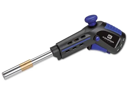 Kemper Hart-Lötgerät 1065E - Vielseitiges Löten mit Piezozündung - Lötgeräte: Professionelles Hart- und Weichlöten bis 2400°C, 360° drehbar, ideal für präzise Anwendungen. Ausgestattet mit Piezozündung für einfache Handhabung.