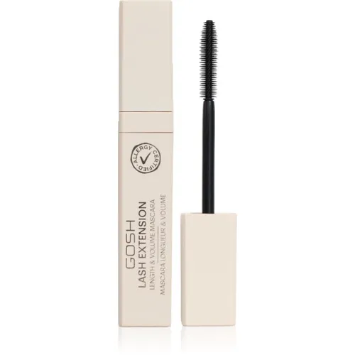 Gosh Lash Extension Mascara für längere und dichtere Wimpern Farbton Extreme Black 7 ml