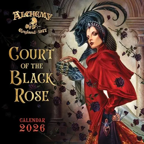 Alchemy Court of the Black Rose – Hof der schwarzen Rose 2026 – Original Flame Tree Publishing-Kalender [Kalender] (Wall-Kalender)