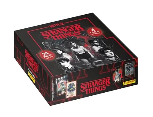 Panini Stranger Things Trading Cards Box mit 24 Hüllen von Panini