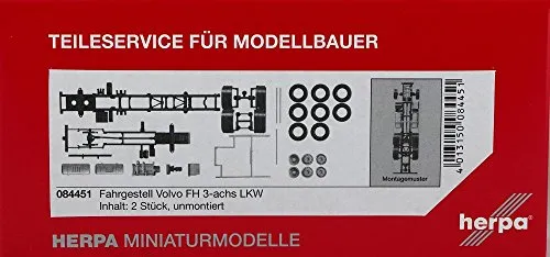 HERPA Teileservice 1:87 Lkw Fahrgestell Volvo FH 3achs 7,45m H0 084451