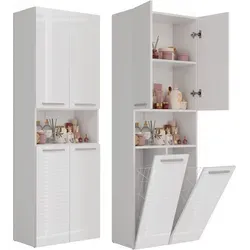 Badezimmersockel Nel 2K/DK WHITE GLASS
