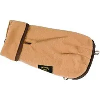 Fashion Dog Fleece-Hundemantel - Camel/Beige - 30 cm - Hundemäntel mit italienischem Flair, aus hochwertigem Fleece, der Wärme spendet und atmungsaktiv ist. Einfaches Anziehen durch Klettverschlüsse und optimaler Halt dank dehnbarer Beinschnüre.